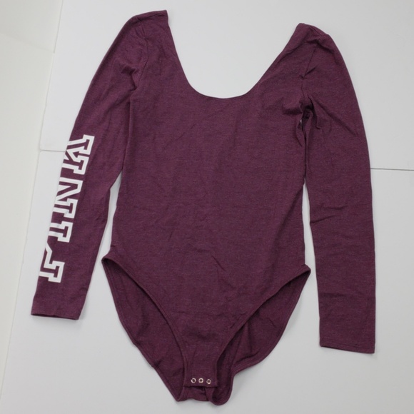 Pink Victoria's Secret long sleeved bodysuit NWT - Picture 6 of 6